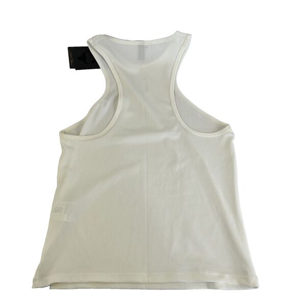 New Women’s Under Armour Project Rock Off White Rib Tank Top Sz XL NWT - Picture 8 of 8
